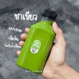 ชาเขียวนม (แบบขวด)