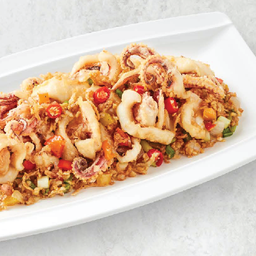 L ปลาหมึกคั่วพริกเกลือ