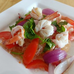 ยำวุ้นเส้นกุ้ง