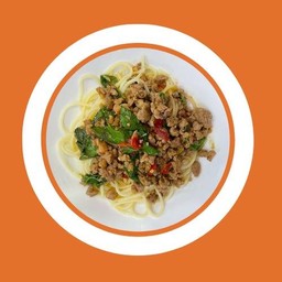 สปาเก็ตตี้ราดกะเพรา