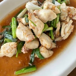 เนื้อปูผัดต้นหอม