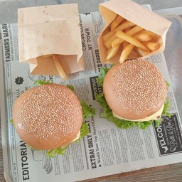 เบอเกอร์เนื้อ+เฟรนช์ฟราย