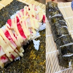 ซูชิไทย ไส้แน่น(หมูฝอย ไส้กรอกลาบ ปูอัด ทูน่า หมูหยอง)
