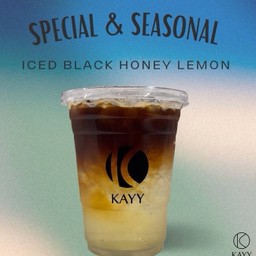 Iced Black Lemon Honey Soda  ( D )