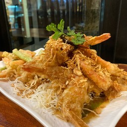 กุ้งทอดซอสมะขาม