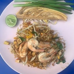วุ้นเส้นผัดไทยกุ้งสด