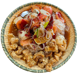 ตำเส้นเล็กหมูยอ