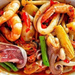 ผัดพริกเผาทะเลรวม