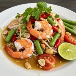 ตำไทยกุ้งสุก