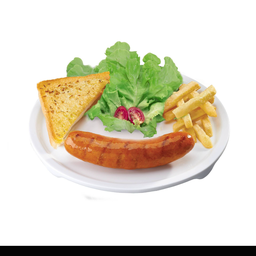 สเต๊กไส้กรอกหมูรมควัน+FF