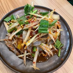 ตำปลาร้ากุ้งสด | Som Tum With Fermented Fish & Shrimp (Fresh/Cooked) | 发酵鱼虾木瓜沙拉 (鲜/熟)