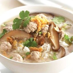 ข้าวต้มหมูสับเห็ดหอม