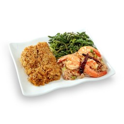 L ยำขนมจีนปลาดุกฟู