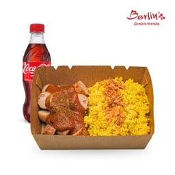 CurryWurst Rice Chicken Bratwurst เคอร์รี่เวิร์สไก่ เสิร์ฟคู่กับข้าว [อร่อยซ่ากับโค้ก]