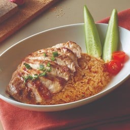 R8.ข้าวผัดหมูย่างจิ้มแจ่ว