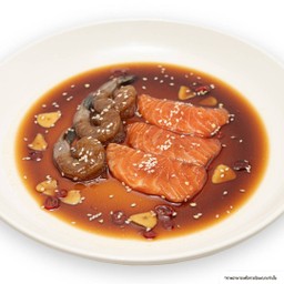 แซลมอน & กุ้งดอง