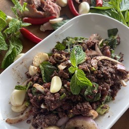 ลาบเนื้อสุก