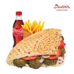 Doner Kebab V Falafel Regular Size โดเนอร์เคบับฟาลาเฟล มังสวิรัต Set [อร่อยซ่ากับโค้ก]