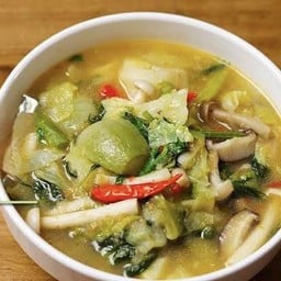 ถ้วย/แกงอ่อมผักรวมปลาร้า (ไม่มีเนื้อสัตว์)