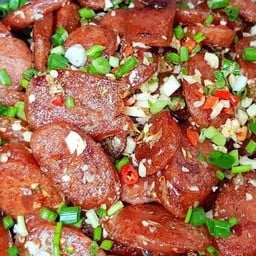 ข้าวกุนเชียงคั่วพริกเกลือ