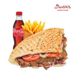 Doner Kebab Beef Regular Size เคบับเนื้อวัว Sandwich  Set [อร่อยซ่ากับโค้ก]