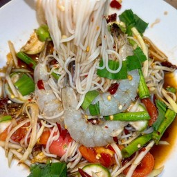 ตำซั่วกุ้งสดด