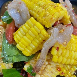 ตำข้าวโพด กุ้งสด