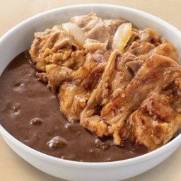 Butadon-Curry-300g ใส่แกงลงบนชามหมู 豚丼カレー300
