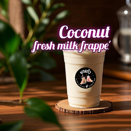 Coconut fresh milk frappe' มะพร้าวนมสดปั่น