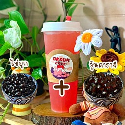 น้ำพั้นธ์ใส่ไข่มุก+วุ้นคาราจรแนน