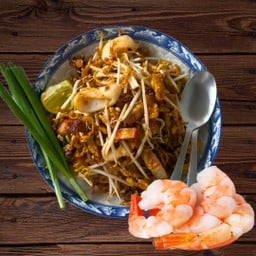 ผัดไทกุ้งสด