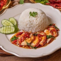 E3 ข้าวกระเพราเป็ดย่าง