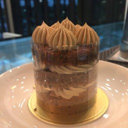 Coffee almond cake