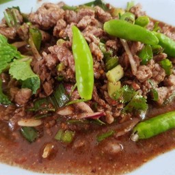 ลาบเนื้อสุกไม่ขม