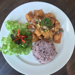 ข้าวลาบปลากะพง