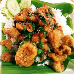 โครตกระเพราหมูกรอบ คลองศาลา