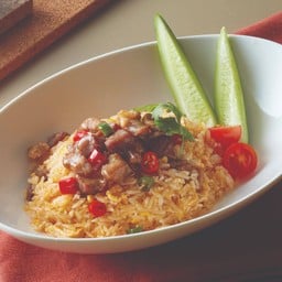 R5.ข้าวผัดหมูแดดเดียว พริกขี้หนูสวน