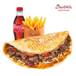 Doner Wrap Pizza Beef โดเนอร์พิซซ่า เนื้อวัว Set [อร่อยซ่ากับโค้ก]