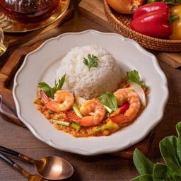 E6 ข้าวผัดผงกะหรี่กุ้ง