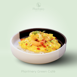 ข้าวไข่ขยี้กุ้ง