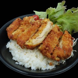 ข้าวหน้าไก่ทอด