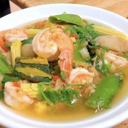 ถ้วย/แกงเลียงกุ้งสด
