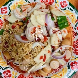 เห็ดฉ่ำยำเส้นแก้ว ยำเส้นแก้วที่ถูกต้อง