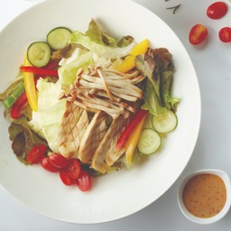 L7.สลัดเห็ดย่างงาคั่วญี่ปุ่น