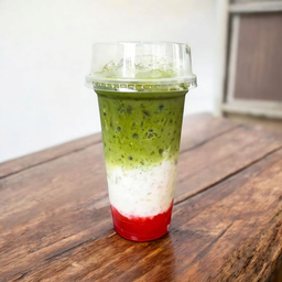 ชาเขียวสตอเบอรี่นมสด
