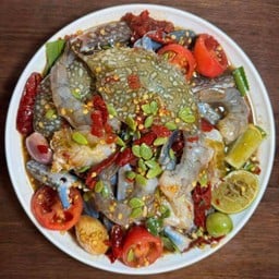 เหลาปูม้า+กุ้งสด