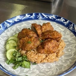 ข้าวหมูก้อนทอด