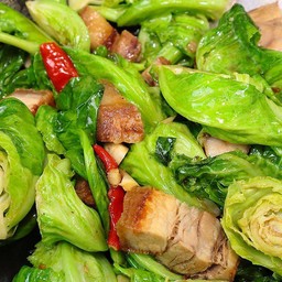 ข้าวแขนงผัด หมึก