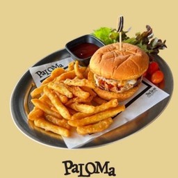 แฮมบากุเบอร์เกอร์ (หมู) Hambagu Burger (Pork)