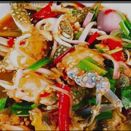 ยำปูม้าหมูยอ